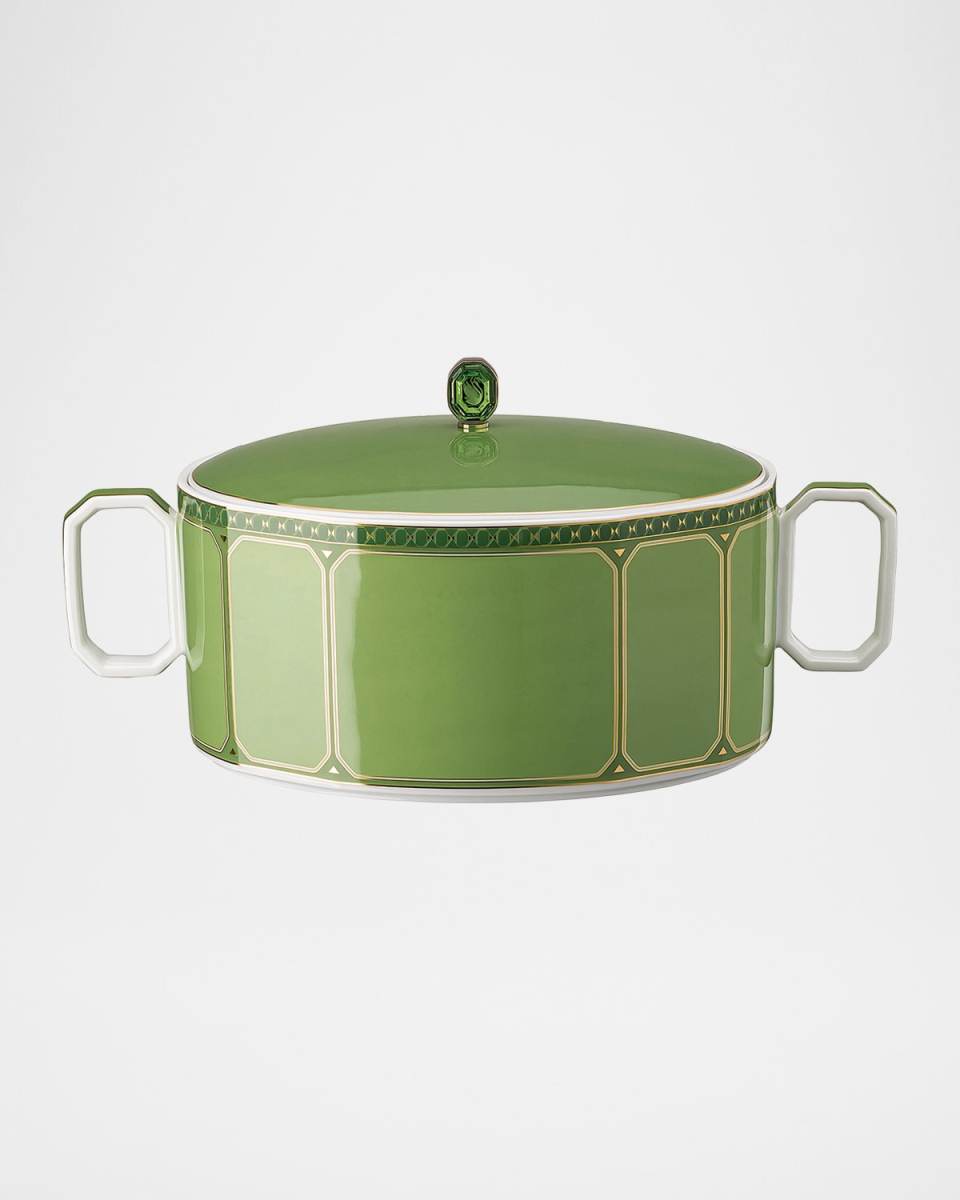 Signum Serving Bowl with Lid and Handles, 57 oz.